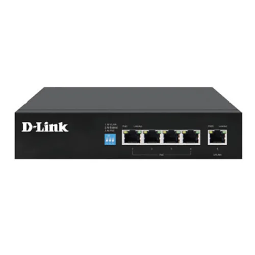 D-Link 250M 5-Port 1000Mbps Switch with 4 PoE