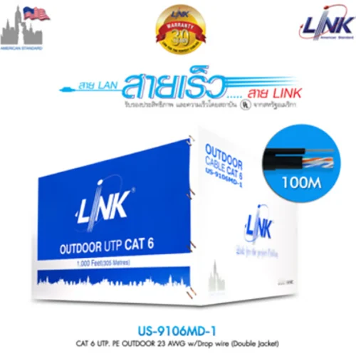 CAT 6 UTP PE OUTDOOR 23 AWG w (US-9106MD-1)