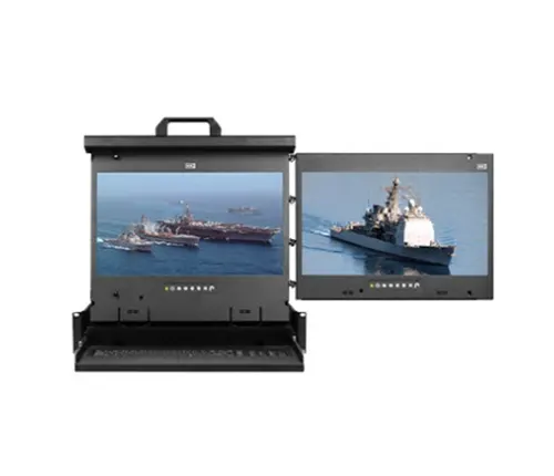 4K 17" DUAL DISPLAY CONSOLE DRAWER (RH MOUNTED)