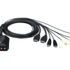 2 PORT USB FHD HDMI CABLE KVM SWITCH (CS22HF)